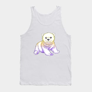 Ombre polar bear Tank Top